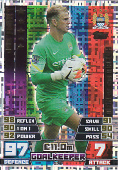 Joe Hart Manchester City 2014/15 Topps Match Attax Man of the Match #379